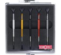 KD89 - Set di 5 cacciaviti per orologiaio, con cuscinetto a sfera, quadrato, MSA01.020-A (0.60, 0.80, 1.00, 1.20, 1.40 mm)