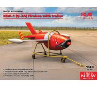 KDA-1 (Q-2A) Firebee With Trailer (1 Airplane And Trailer) 1:48 Plastic Kit ICM