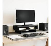 KDACVBMG Supporto per schermo in legno composito, 50 x 27 x 15 cm, colore | 2 scomparti, superficie resistente all'umidità, facile da pulire, scrivania organizzata