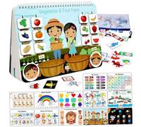 KDAMGOQE Libro impegnato per Il Bambino, Libro impegnato in Materia di assicelle per Le attività interattive per i Bambini di apprendimento educativo per i più Piccoli