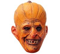 KDAMGOQE Maschera di zucca in lattice lattice di Halloween maschera raccapricciante testa di zucca con buchi di ventilazione in costumi costumi maschere di Halloween per feste, scherzi, carnivali, co