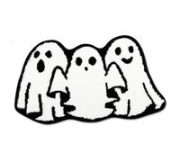 KDAMGOQE Match Bath Mat 16x24in Spooky Ghost Rug Ghost Water Acqua Assorbente Halloween Tappeto Non slip non shrink Decorazioni per il bagno di Halloween, stile2