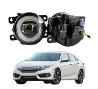 Kdbcet Antinebbia Lampada Da Corsa Diurna Nebbia Auto Per Berlina Per Civic 2013-2018 30W Lente LED Fendinebbia Angel Eye DRL Faro Fendinebbia