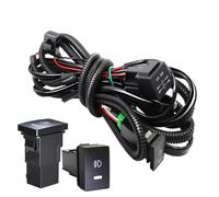 Kdbcet Antinebbia Per Ford Per Mustang 2005-2017 Paraurti Anteriore Auto LED Fendinebbia Gruppo Angelo Occhio Luce Marcia Diurna DRL 30W 12V Faro Fendinebbia