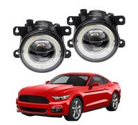 Kdbcet Antinebbia Per Ford Per Mustang 2005-2017 Paraurti Anteriore Auto LED Fendinebbia Gruppo Angelo Occhio Luce Marcia Diurna DRL 30W 12V Faro Fendinebbia