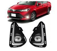 Kdbcet Antinebbia Per Toyota Per Corolla Per Axio 2018-2021 Luci Fendinebbia A LED Gruppo Lampada Fendinebbia Griglia Faro Fili Pulsante Cornice Cromata Coperture Faro Fendinebbia(Led Blub White)