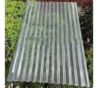 KDDFN Lamiere Ondulate,Lastra di Copertura in Fibra di Vetro,Pannelli da Tetto Trasparente da 2mm,Antipioggia Pensilina Tettoia,per Sostituzione Su Garage,Tettoie,Serre (3 Pcs,0.9x1.05m/35x41in)