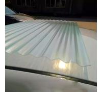KDDFN Pannelli da Tetto Trasparente,Lastra di Copertura in Fibra di Vetro da 2mm,Lamiere Ondulate Resistente ai Raggi UV,Pannello Copertura Isolante,per Serra,Garage (1 Pcs,0.9x1m/35x39in)