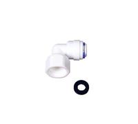 KDEGK 5PCS 1/4 "Filettatura Femmina -1/4" OD Tubo Tubo PE Raccordo Tubo Gomito Connettore Rapido Acquario RO Filtro Acqua Sistema di osmosi inversa