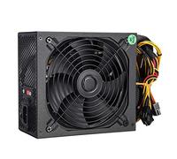 KDEGK ATX - Alimentatore minerario 2000 W 2400 W 2600 W 180 V-260 V per PC Bitcoin Supporto efficienza del 95% 8 schede video GPU per BTC Miner (2400 W)