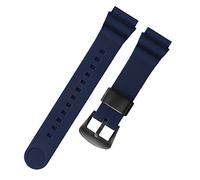 KDEGK Per seiko 5 n. Uomini di orologi solari uomini in gomma in silicone 22mm Sports immersioni in scatola SNE537 SRPA83J1 Cinturino da polso(Blue black buckle)