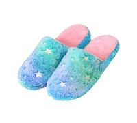 Kdemeng Donne fiofio casa pantofole accogliente peluche anti-scivolo indoor scarpe tutte le stagioni