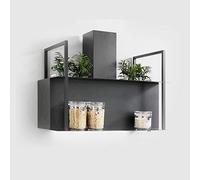 KDesign Cappa Moderna a Muro Modello Farm 90cm con Struttura in Titanio con Motore 600 m3/h, filtri in Carbonio, Illuminazione LED, Design 100% Made in Italy