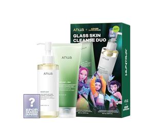 KDH ANUA Glass Skin Cleanse Duo (olio detergente da 200 ml + schiuma al quercetino da 150 ml)