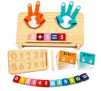 KDISHKRA Gioco Montessori 4-6 Anni, Gioco Educativo Matematica in Legno, Apprendimento Numeri & Calcoli per Bambini Ragazzi Ragazze, Bambini Ragazzi Ragazze
