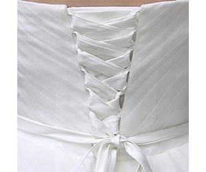 kdjsic Abito da Sposa da 118 Pollici Ricambio con Cerniera Corsetto Regolabile Kit Posteriore Stringhe in Nastro di Raso con Lacci per Abito da Sera da Banchetto Nuziale