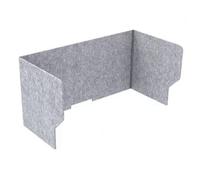 Kdjuope Partizione da Ufficio Passacavi | Rivestimento Esterno in Feltro, Schermo per Privacy da Scrivania, Portatile, Area Studio, Professionisti, Studenti, 120cm, Stile D