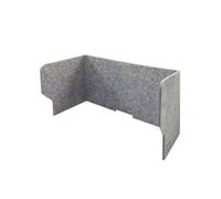 Kdjuope Partizione da Ufficio Passacavi | Rivestimento Esterno in Feltro, Schermo per Privacy da Scrivania, Portatile, Area Studio, Professionisti, Studenti, 30x60x40cm, Stile A