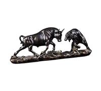 Kdjuope Statuetta di, Statua di Orso Feng Shui, Opere d'Arte Moderna in Stile Cinese Sculture di da Mucca Scultura di Animali per Scrivania, Rame 28x8x11,5 cm