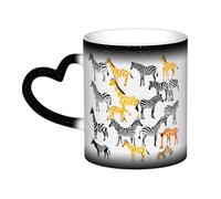 KDKJEDPEAF Cartoon Images, tazza magica che cambia colore, 325 ml, tazza da caffè in ceramica sensibile al calore, rivela l'immagine a sorpresa, regalo per lei, per lui, familiari, amici (nero, rosso