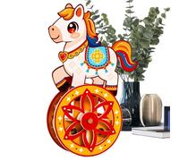 kdkskss Cavallo a Dondolo in Legno Decorativo,Giocattolo Modello a Base Auto Dondolante - Cavallo a Dondolo Decorativo | Per Gioco Interattivo Hobby Uomini Donne Bambini Hobby Casa Compleanno