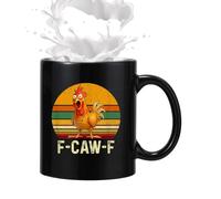 kdkskss Da Caffè Divertente Con Gallina - 350ml Coppa In Ceramica Per Bevande Calde E Fredde | Da Caffè Novità Per La Mattina,per Casa Ufficio Scuola Appartamento Dormitorio Soggiorno Sala da Pranzo