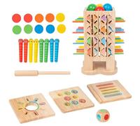 kdkskss Gioco di Raccolta Bastoncini in Legno | Gioco in Legno per Bambini con Lancio ed Equilibrio - di Coordinazione Occhio-Mano,per Bambini 'Asilo, Attività a Casa o in Classe, Sviluppo