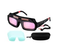 kdkskss Occhiali Da Saldatura Auto Oscuranti | Occhiali Taglio Fiamma Con Auto-oscuramento | Maschera Visiera Arieggiata Regolabile Anti UV per Lavori di Costruzione Smerigliatura Industria