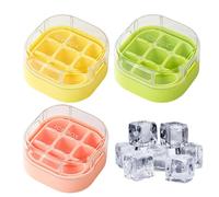 kdkskss Vassoi Per Cubetti Di Ghiaccio Per Congelatore | Stampo Per Ghiaccio Per Whiskey Con 9 Scomparti | Modello Cubetti Quadrati Facile Estrazione Per Bevande Whiskey Cucina