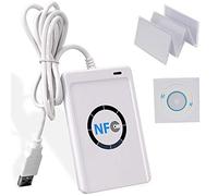 KDL NFC Smart ACR122U Lettore di schede RFID IC 13,56MHz con cavo USB + software SDK + 5pcs M1 S50 White Cards ISO14443 A/B