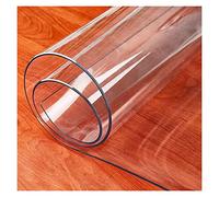 KDLKCT6 Tovaglia Personalizzata Multi-Dimensioni, 1.5 Mm di Spessore Pellicola Protettiva per Copritavolo in PVC Trasparente - Cuscino Protettivo in Plastica per Tavolo da Pranzo/Scrivania da Ufficio