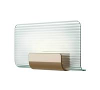 kdln Applique a LED Nami, color ottone, larghezza 30 cm, vetro kdln