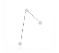 Kdln Azou Lampada a Parete - Promo Azou 3 Bianco marmo Canopy con driver incluso