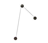 Kdln Azou Lampada a Parete - Promo Azou 3 Nero marmo Canopy con driver incluso
