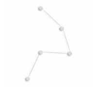 Kdln Azou Lampada a Parete - Promo Azou 5 Bianco marmo Plug kit dimmer