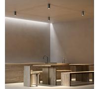 kdln Faretto da soffitto Mitos, nero, Ø 8 cm, metallo, orientabile kdln