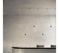 kdln Lampada a sospensione di design LED Sling, 2.700 K, a 1 luce, nera kdln