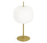kdln lampada da tavolo Kushi XL, ottone/bianco, altezza 60 cm, dimmerabile kdln
