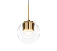 kdln Lampada LED a sospensione Dew, color ottone, a 1 luce, Ø 11 cm kdln