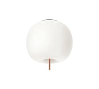 kdln plafoniera Kushi, color rame/bianco, Ø 33 cm, vetro kdln