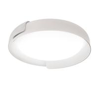 kdln plafoniera LED Dala, bianco/bianco, Ø 87 cm, dimmerabile kdln