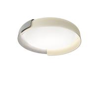 kdln Plafoniera LED Dala, bianco sabbia/cemento, Ø 58 cm, dimmerabile kdln