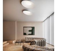 kdln Plafoniera LED Kate, 2.700 K, bianca, Ø 90 cm, metallo kdln