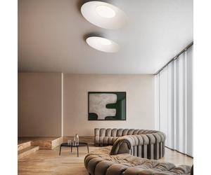 kdln Plafoniera LED Kate, 2.700 K, bianca, Ø 90 cm, metallo kdln