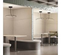 kdln plafoniera LED Poise, nero Ø 55 cm, dimmerabile kdln