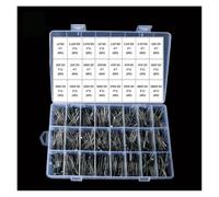 KDMYXBFZI 500 pcs/lotto 0.1UF-1000UF 24Values Aluminum 16-50 V Mix Electrolytic Capacitor Assorted Kit and Storage Box condensatore materiale fai da te