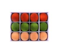 Kdouehg 12pcs Palle Appese Natalizie per Feste Natalizie Palle Natalizie Fai-da-Te in Peluche Palle Rotonde Scatola Regalo Ornamenti per Albero di Natale (A)