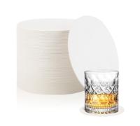 Kdouehg 200 Pezzi di Sottobicchieri In Carta Spessa da 4 Pollici Sottobicchieri In Cartoncino per Bevande Fai da Te Matrimonio per Protezione Contro le Perdite