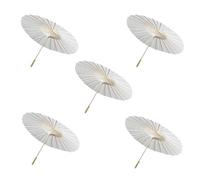 Kdouehg Stile Antico Cinese Decorazione di Nozze DIY Ombrello da Sposa Bianca Ombrello per Foto di Nozze Ombrello da 60 cm