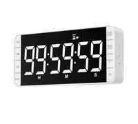 Kdouehg Timer da Cucina con Display Luminoso A 3 Livelli, 5 Allarmi e 4 Livelli di Volume per L'Uso In Classe, In Palestra, In Garage o Durante la Pratica di